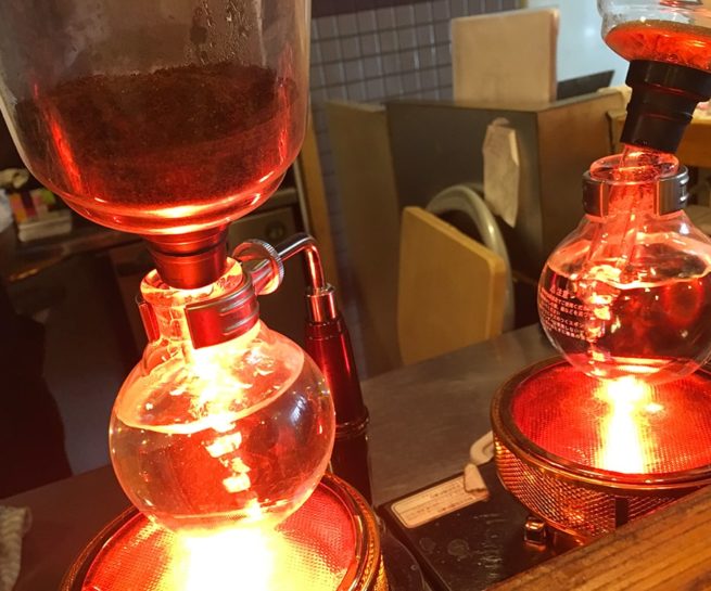 絆珈琲店 札幌カフェ サイフォン式コーヒー